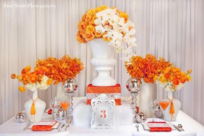 Summer Color Trends - Wedding Invitations - Orange - Tangerine & Classic Blue.