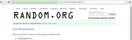 Resultado sorteo Showroomprive