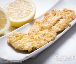 Boquerones macerados en vinagre y fritos, de Burruezo congelados.
