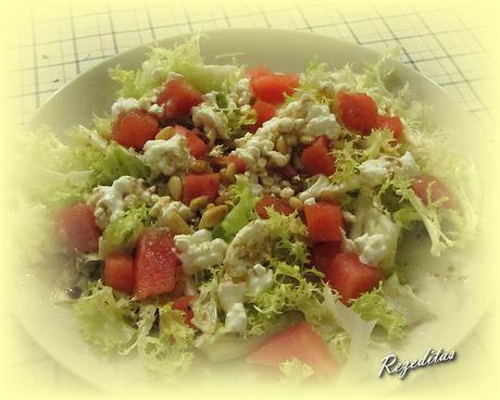 ENSALADA DE SANDIA Y QUESO