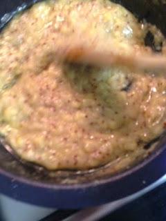 PECHUGAS DE POLLO CON SALSA DE PLATANO Y MOSTAZA