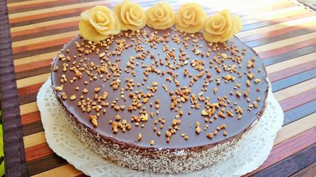 Tarta vegana tres chocolates