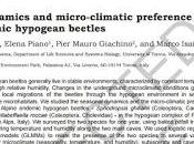 Dinámica estacional microclimática coleópteros hipogeos