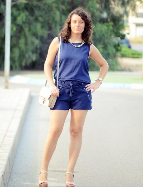 Mi vestido azul - Blue jumpsuit & Nude (2)