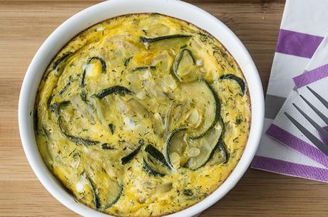 SFOUGATO O TORTILLA, PASTEL O QUICHE DE CALABACÍN Y QUESO FETA