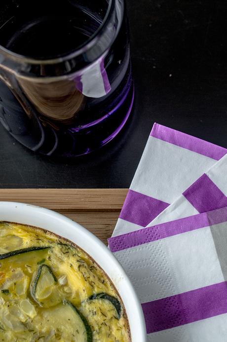 SFOUGATO O TORTILLA, PASTEL O QUICHE DE CALABACÍN Y QUESO FETA