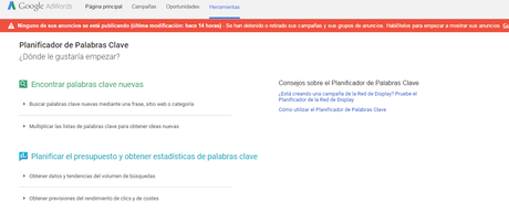 Ventajas de usar keyword planner para tu blog. elegir tema blog
