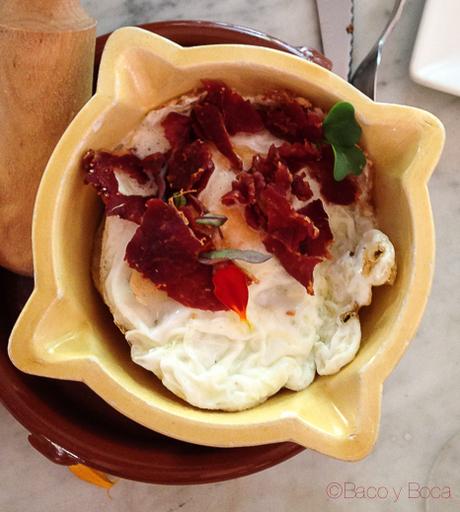 huevos por estrellar El sortidor de la Filomena Pages Baco y Boca