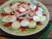 Ensalada patatas, ventresca pimientos piquillo