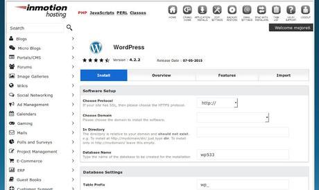 Instalar WordPress en tu dominio con unos cuantos clics Instalar WordPress en tu dominio con unos cuantos clics