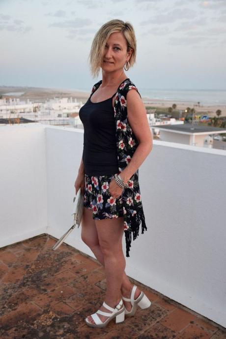 Two-piece suit floral dos piezas estampado