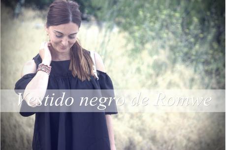 Vestido negro de romwe Vestido negro de romwe