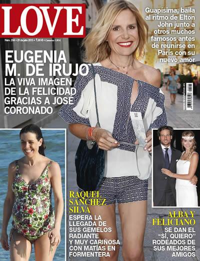 portada de la revista love eugenia martinez de irujo