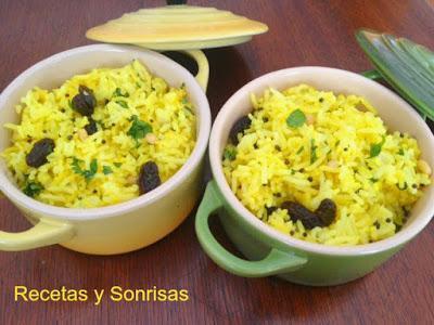 ARROZ CON CURCUMA, LIMÓN Y SEMILLAS DE MOSTAZA