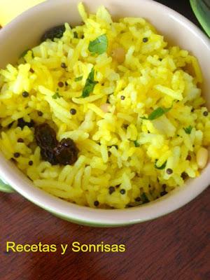 ARROZ CON CURCUMA, LIMÓN Y SEMILLAS DE MOSTAZA