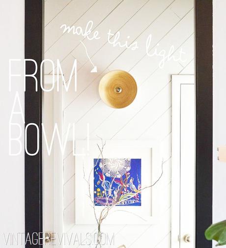 DIY: HAZ UN APLIQUE DE LUZ CON UN BOL DE MADERA