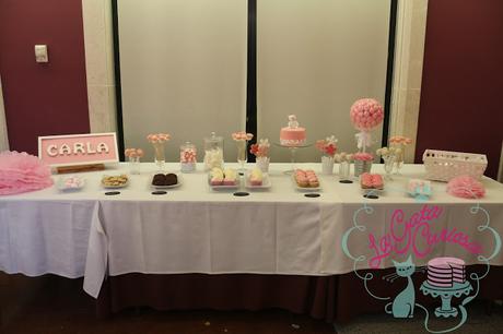 MESA DULCE PARA EL BAUTIZO DE CARLA