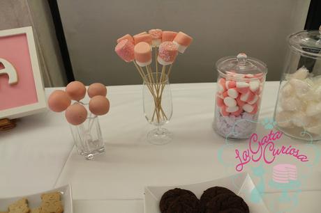 MESA DULCE PARA EL BAUTIZO DE CARLA