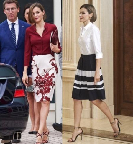 Dña. Letizia, ¿faldas lápiz o con vuelo?