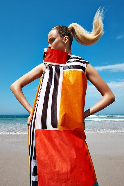 Karolina Mrozkova luce estampados para ELLE Rep. Checa