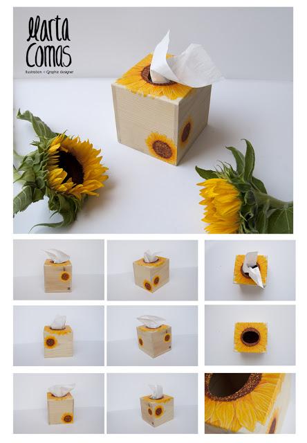 Caixa gira-sols/ Caja girasoles