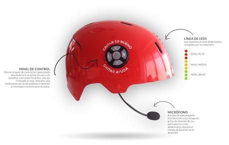 Terra Mítica crea unos cascos que recogen los gritos de sus visitantes y los transforman en felicidad