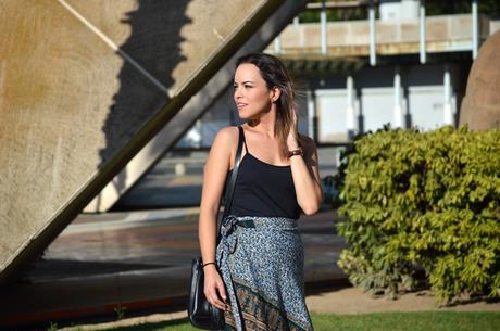 Outfit | Print skirt