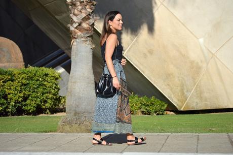 Outfit | Print skirt