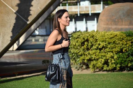 Outfit | Print skirt