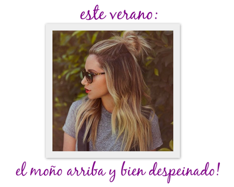 para este verano: half bun up!