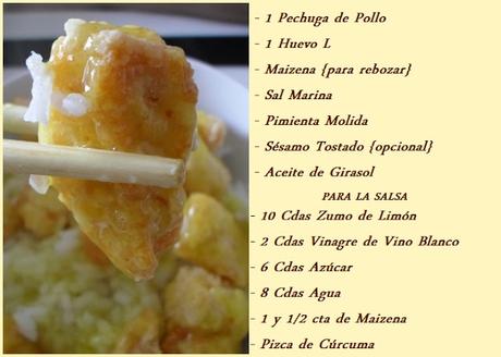 Pollo al Limón { Estilo Chino }