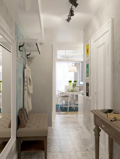 Suelo hidraulico en el hall