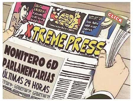 Front page cómic - elecciones parlamentarias Venezuela 2015