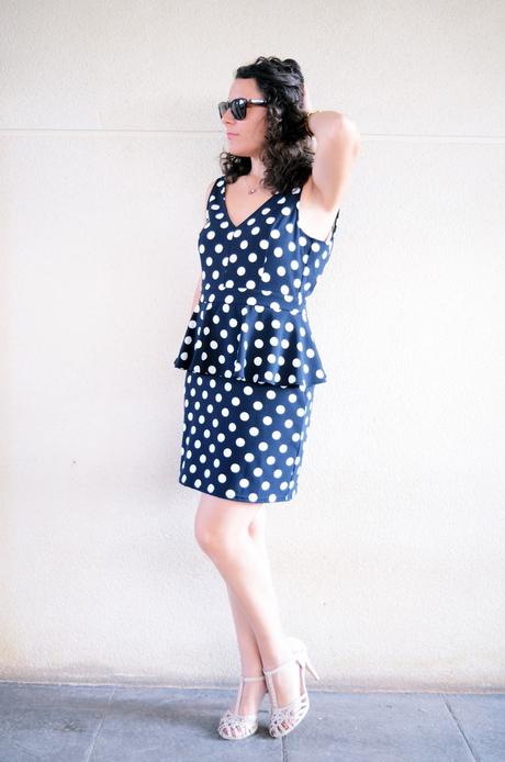 Mi vestido azul - Working girl - Polka Dots (7)