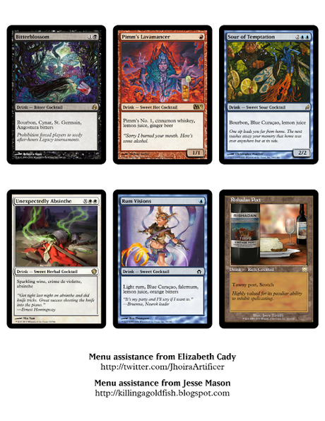 Carta(De combinados) basada en cartas de Magic