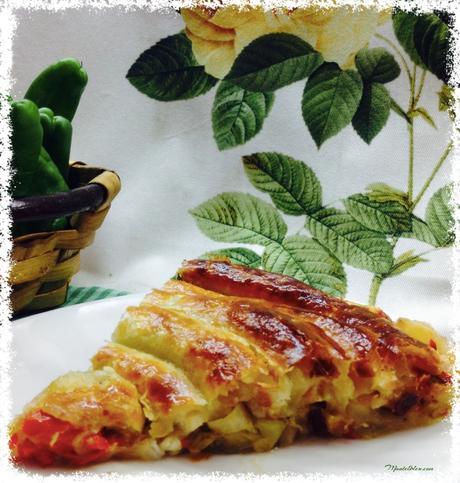 Caracola de verduras y bacalao