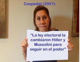 La ley electoral, Cospedal, Mussolini, Hitler y… (la ley mordaza lo impide)