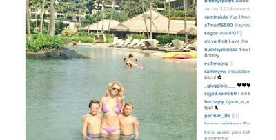 Britney Spears, vacaciones en Hawai con sus hijos