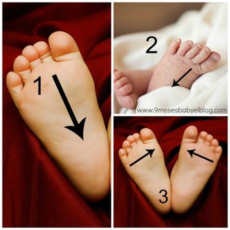 baby feets Collage mit logo