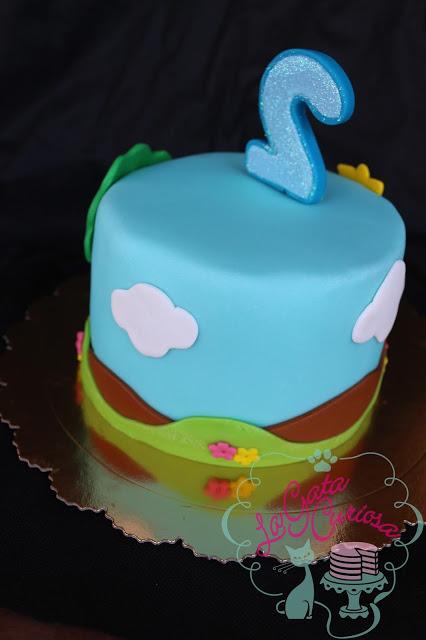 TARTA FONDANT PEPPA PIG PRINCESA PARA ANDRES Y LUCA
