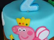 Tarta fondant peppa princesa para andres luca