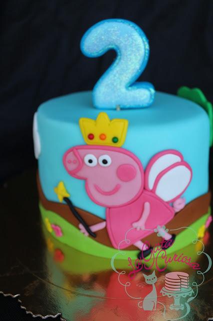 TARTA FONDANT PEPPA PIG PRINCESA PARA ANDRES Y LUCA