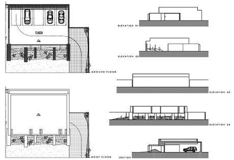 A-cero Projects Diseño de garaje para una villa proyectada por A-cero