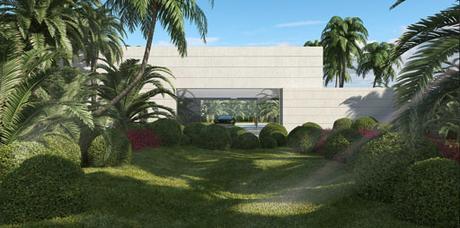 A-cero Projects Diseño de garaje para una villa proyectada por A-cero