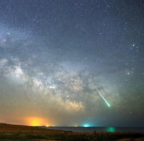 Meteoro en la Vía Láctea