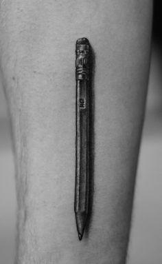 10 curiosos tatuajes de lápices
