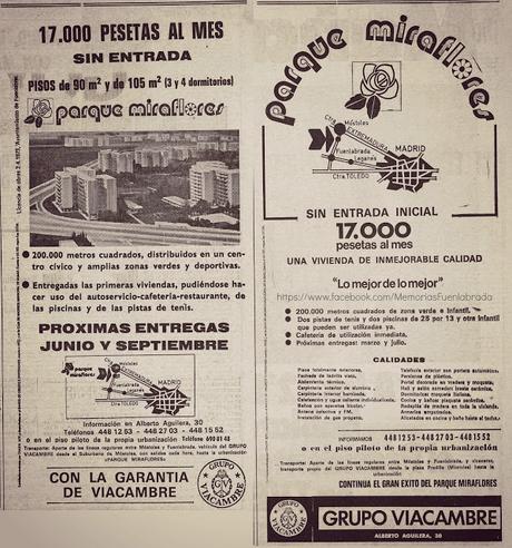 Anuncio de pisos en Parque Miraflores