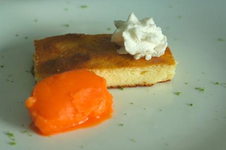 TARTA DE QUESO CON COCO, ZANAHORIA Y NARANJA