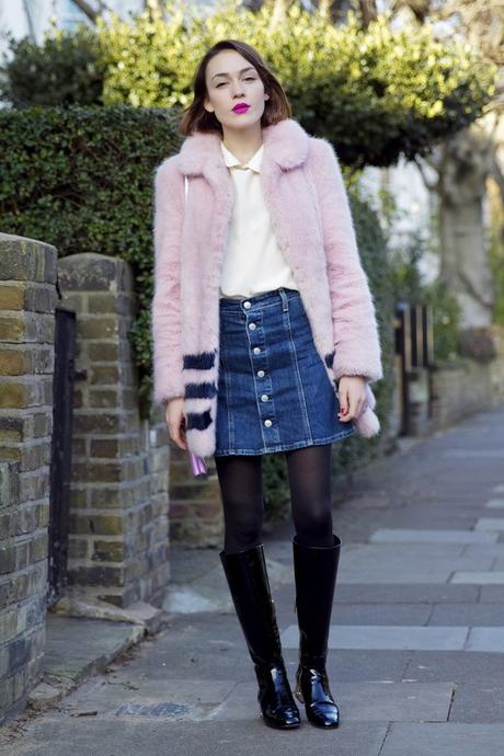 Prenda plaga: falda denim abotonada