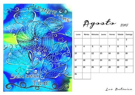Imprimible: Calendario Agosto 2015